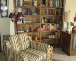 x striped chair ottoman