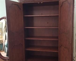 Drexel Armoire "Brittany" armoire, measures  95 inches tall, 48 inches wide , 22 inches deep - shown here with doors open.