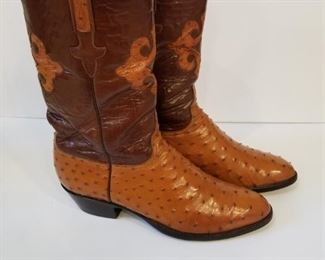 Luccese Ostrich leather boots size 11D 