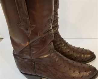 Luccese Ostrich leather boots size 11D 