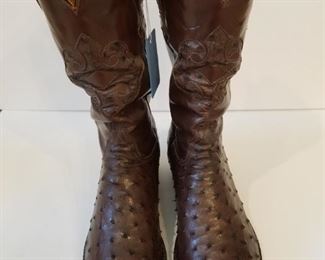 Luccese Ostrich leather boots size 11D 