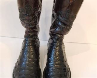 Luccese Ostrich leather boots size 11D 