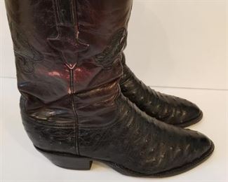 Luccese Ostrich leather boots size 11D 