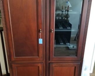 Collector's media cabinets (2 separate pieces sold as a set)