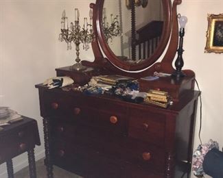 Lillian Russell dresser with mirror