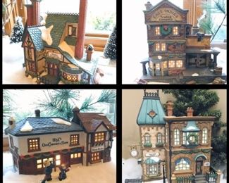More Department 56 Collectible Buildings and Accessories including the exotic East Indies Trading Company.
