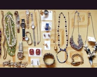 Sampling of the Vintage and Modern Jewelry.