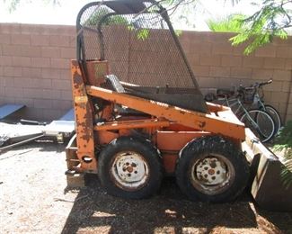 Lahman Skid Steer with Various Attachments: Auger, Rake, Rototiller + + ITEM IS LISTED ON EBAY