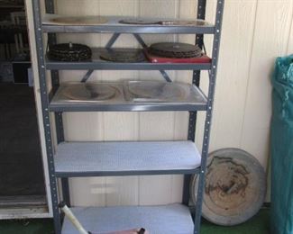 Metal Shelving & Gas Cans