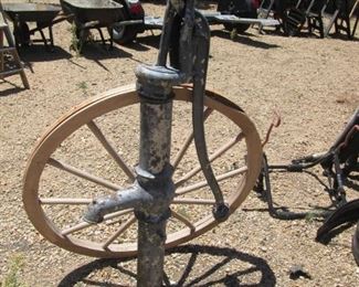 Wagon Wheel & Cast Iron Water Pump. A Bit of History!!!
