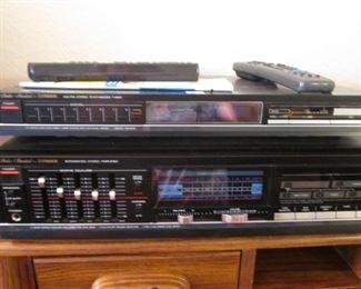 Vintage 2-Piece Fisher Amplifier & Stereo AM/FM Tuner