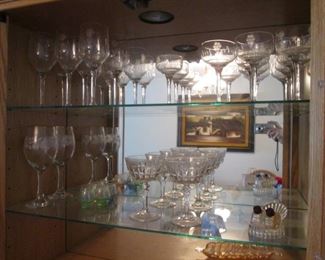 Salt/Pepper and Colored Bar Glasses