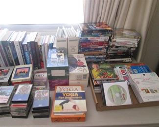 DVD's, CD's, VHS's, Yoga & Golf Sets