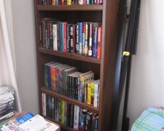 Tall Bookcase, Queen Bed Frame