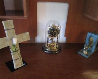 Anniversary Clock and Artisan Crucifix
