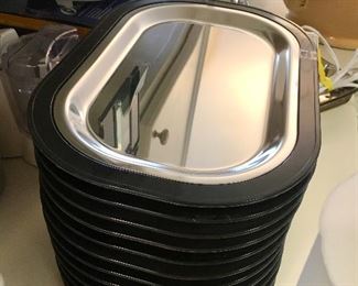 Qty 13 sizzler plates 