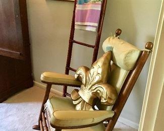 Exact copy of authentic custom upholstered John F Kennedy rocket c.1973