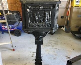 Brand new, never used, cast iron mailbox