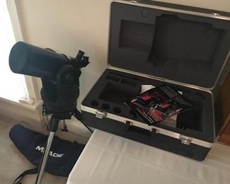 Meade telescope # ETX-125 with carrying bag, hard case #775.