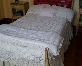 Red Tufted Head Board