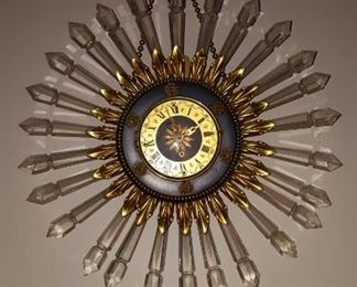 Crystal Sun Ray Clock