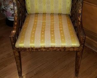 One of A Par of Upholstered Chairs