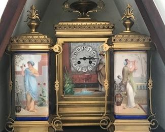 Camerden & Forester New York garniture clock set