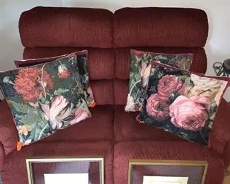 Beautiful pillows, covers were brought here from France