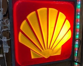 LED rewired Shell sign