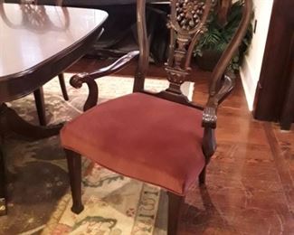 Formal dining armed chair