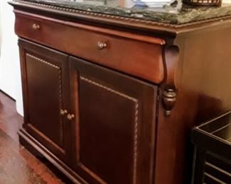 Marble top Butler's Cabinet