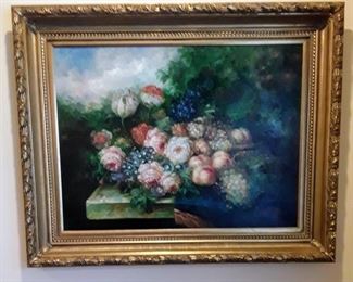 L. Martin still-life painting