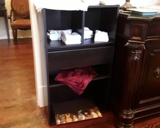 Table linens in storage