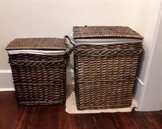 Wicker Laundry bins