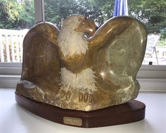 Alabaster Eagle by Native American "Tava"1988