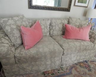 Formal living room sofa.