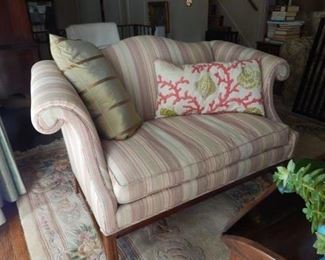 One of two formal settee's in the living room.