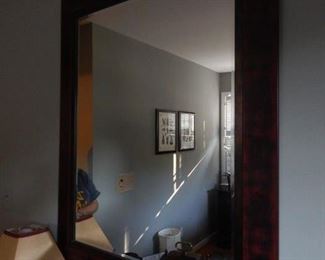 Bedroom mirror. Beveled edge.