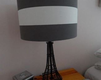 Oh Paris! one of two Eiffel Tower table lamps.