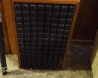 one of 4 wood speakers