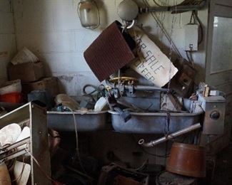 old dairy barn sink and other treasures