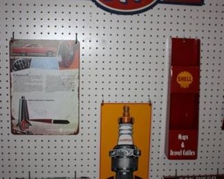 Large collection of vintage license plate frames and license plates