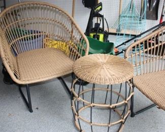Outdoor woven furniture