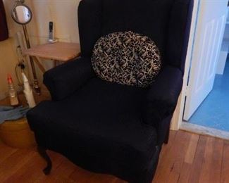 Nice large arm chair, Queen Anne style.