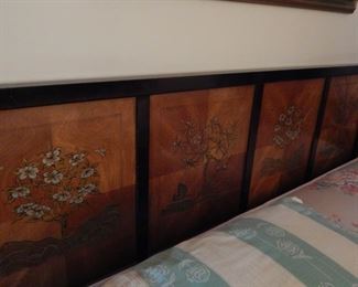 Beautiful headboard for a king size bed.