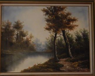Art/ paintings all through out this large home.