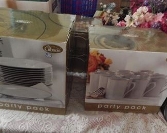 Many boxes of fine china... ready to re-gift.