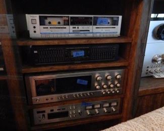 Lots of quality stereo equipment.