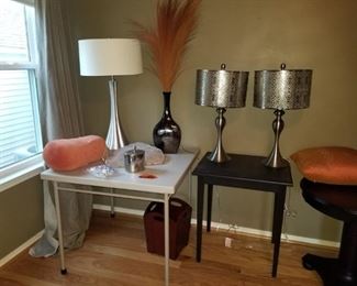 Tables available. Lamps - sold.