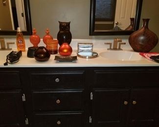 Orange and brown decor